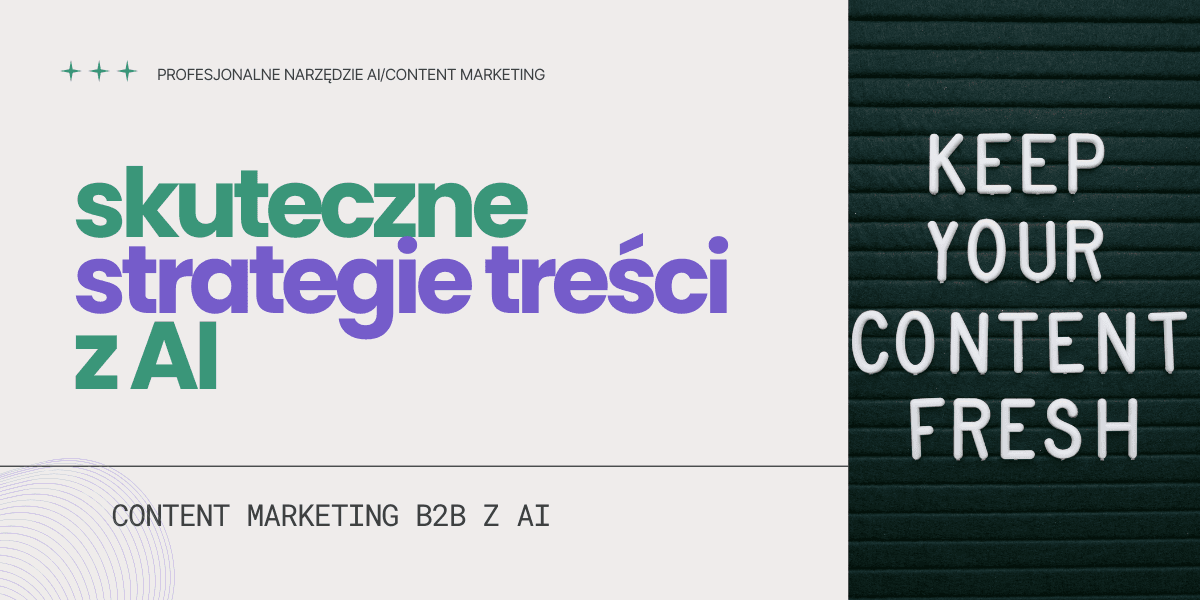 Content marketing B2B z AI – strategie marketingu treści dla firm